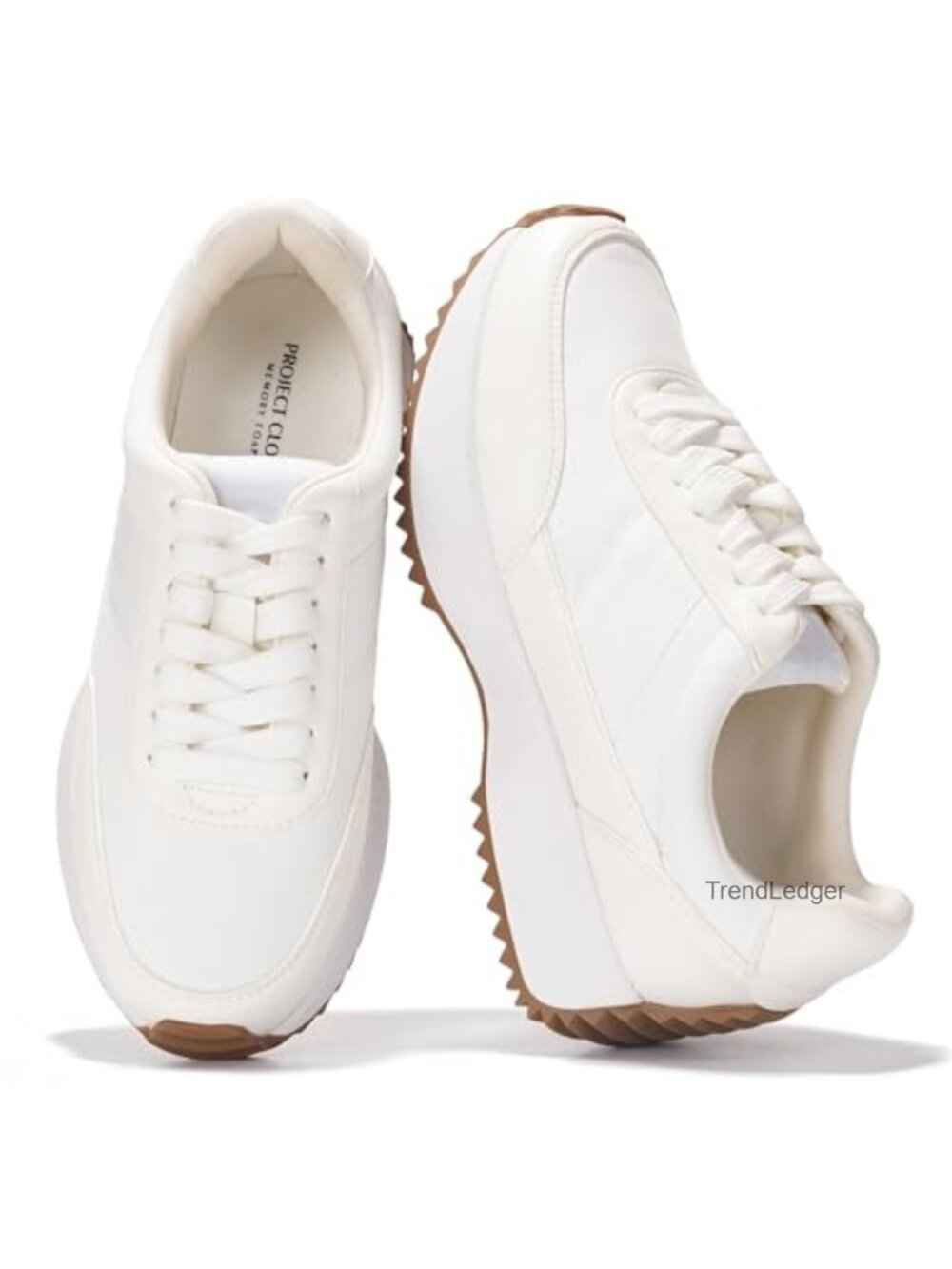 Women's Memory Foam Sneakers Lightweight Lace Up Comfort Shoes
